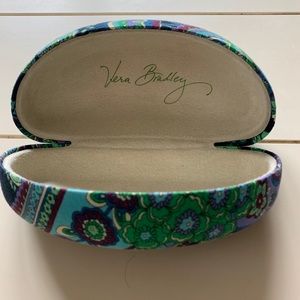 Vera Bradley blue rhapsody clamshell glasses case